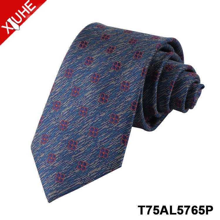 Cheap Silk Ties Formal Gray Solid Color Necktie Jacquard PolyesterCustom Mens Tie