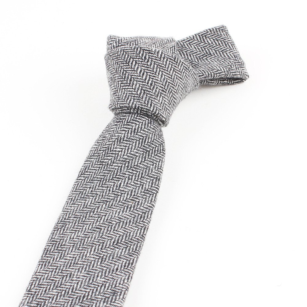 Classic wool Polyester viscose Necktie Woven Neck Regular Solid color Men's Ties italy party gift