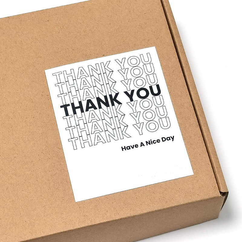 2023 custom sticker logo packaging labels thank you for my small business stickers