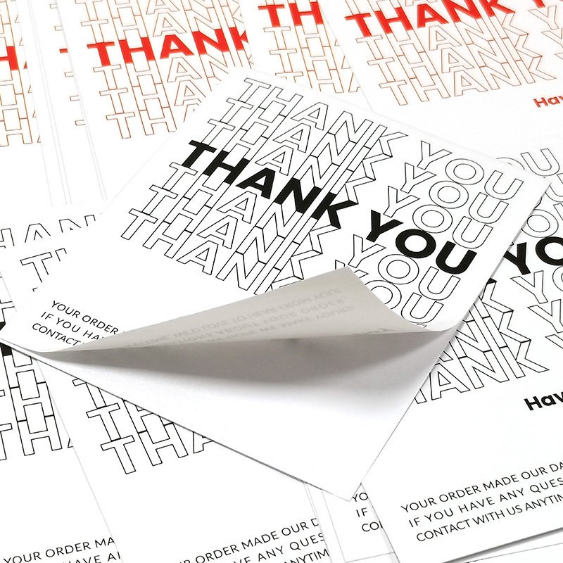 2023 custom sticker logo packaging labels thank you for my small business stickers