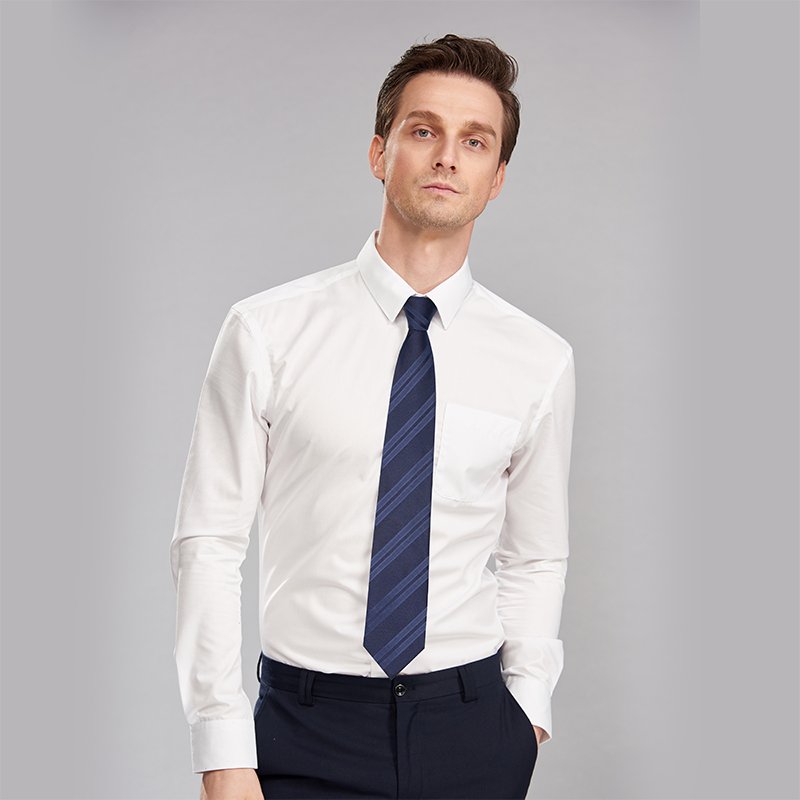 Jacquard Weaving 8CM Blue Plaid Fashion Pre-tied Knot Zipper Loose Design Father Day's Gift Men Tie Necktie