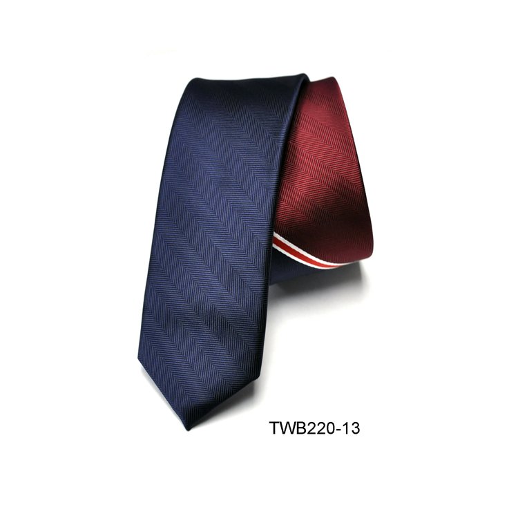 High quality formal wave point polyester tie for men