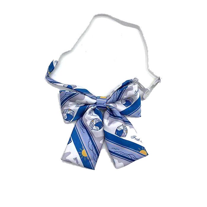 Blade Shape Easy Wear Adjustable Solid Color Black Navy Blue Polyester Formal Office Clerk Lady Bow Tie Crossover Tie For Women