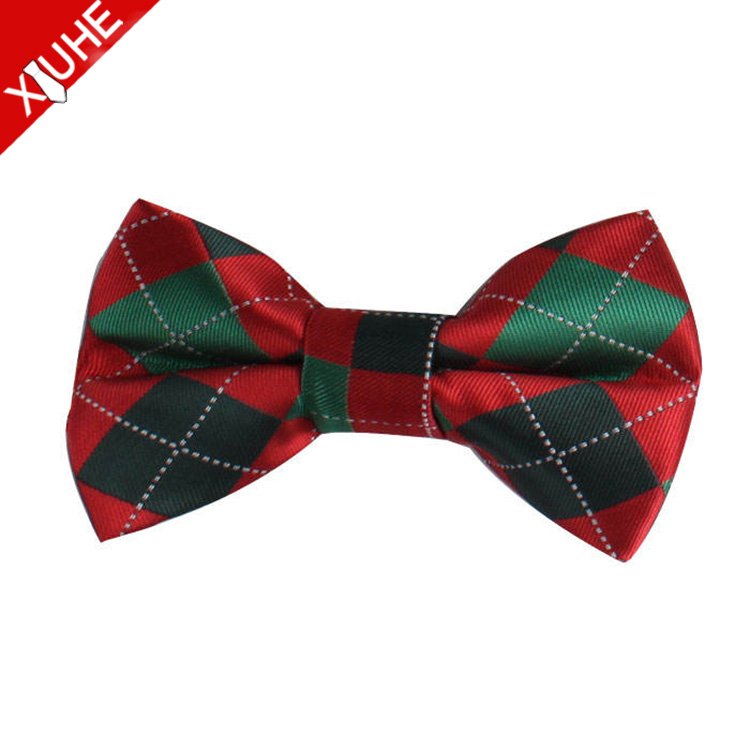 Custom Lovely Fashion Bow Tie Design Kids Christmas Bowties Custom 100% Polyester Bow Tie For Kids