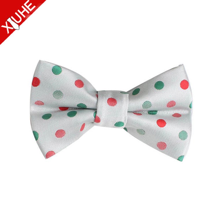 Custom Lovely Fashion Bow Tie Design Kids Christmas Bowties Custom 100% Polyester Bow Tie For Kids