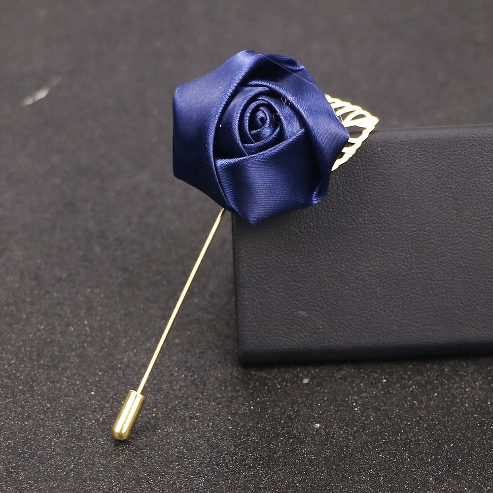 Flower corsage Red rose long pin men's and women's long pin bract one line pin all match brooch wholesale