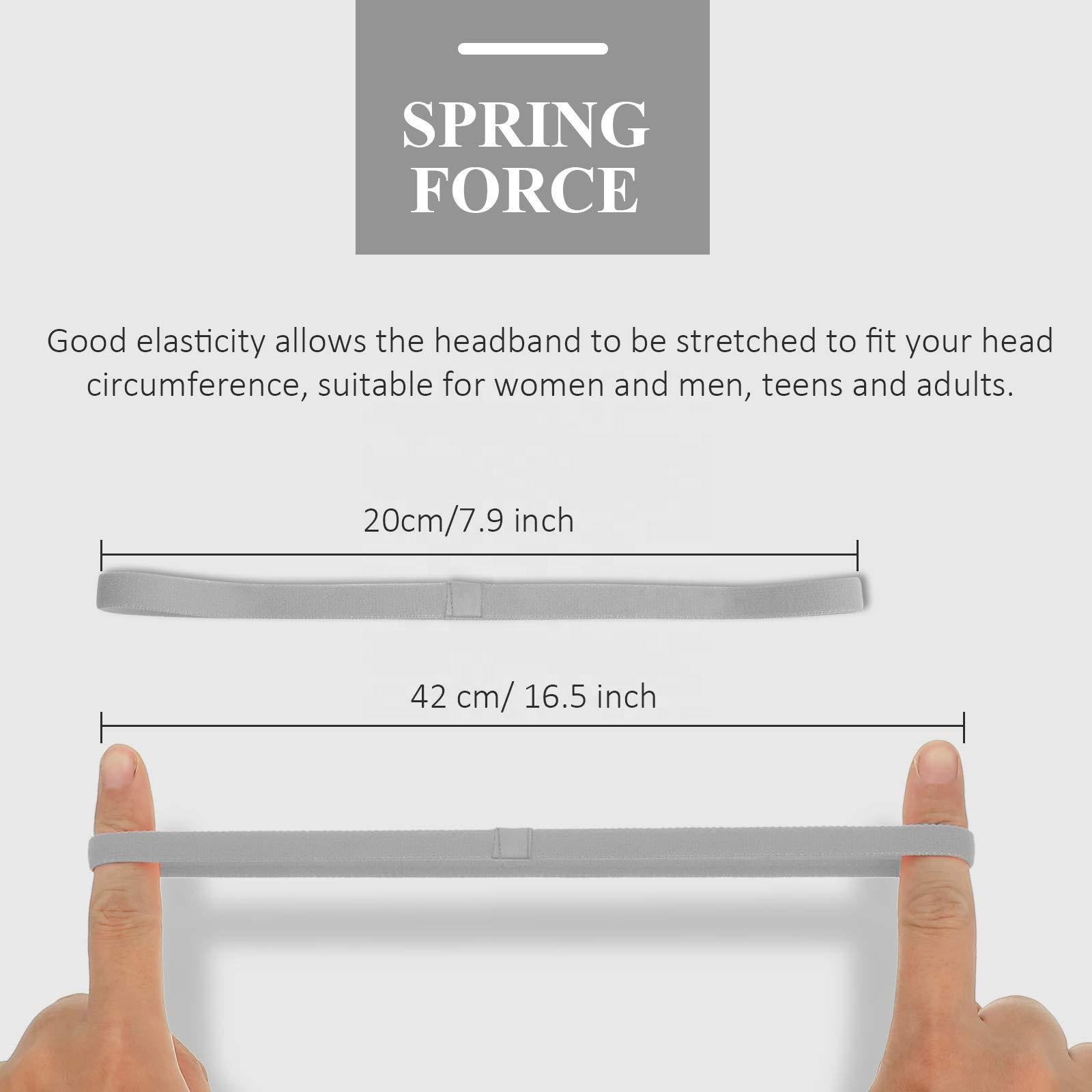 20cm Girl Soccer Yoga Sport Sweatproof Head Sweat Hairband Workout Band Hair Sport Exercise Headband Gym Running Fitness For Man