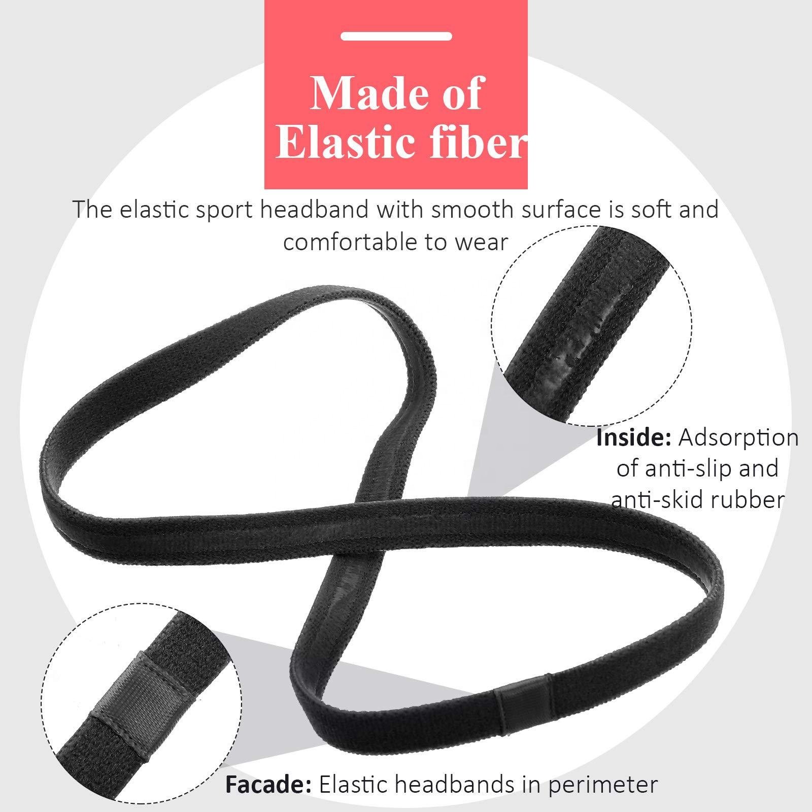 20cm Girl Soccer Yoga Sport Sweatproof Head Sweat Hairband Workout Band Hair Sport Exercise Headband Gym Running Fitness For Man
