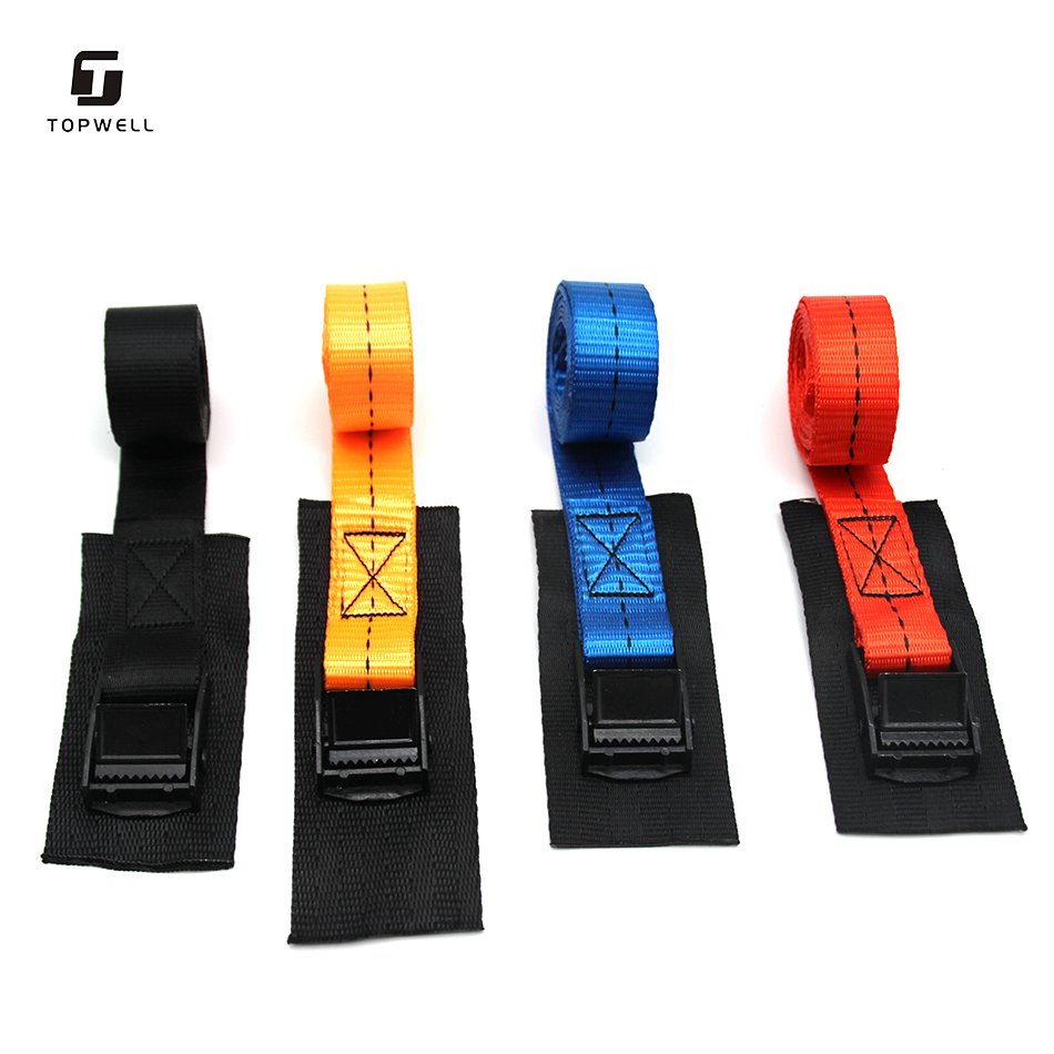 Polyester Fibre 1 Inch 25mm Cam Buckle Tie Down Strap With Black Electrophoresis Zinc Alloy Cam Buckle