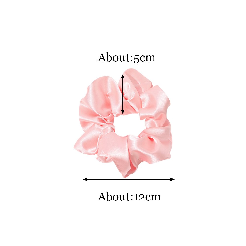 Korean INS satin silk large intestine hair rope sweet cute Girls hair tie soft artificial silk scrunchies