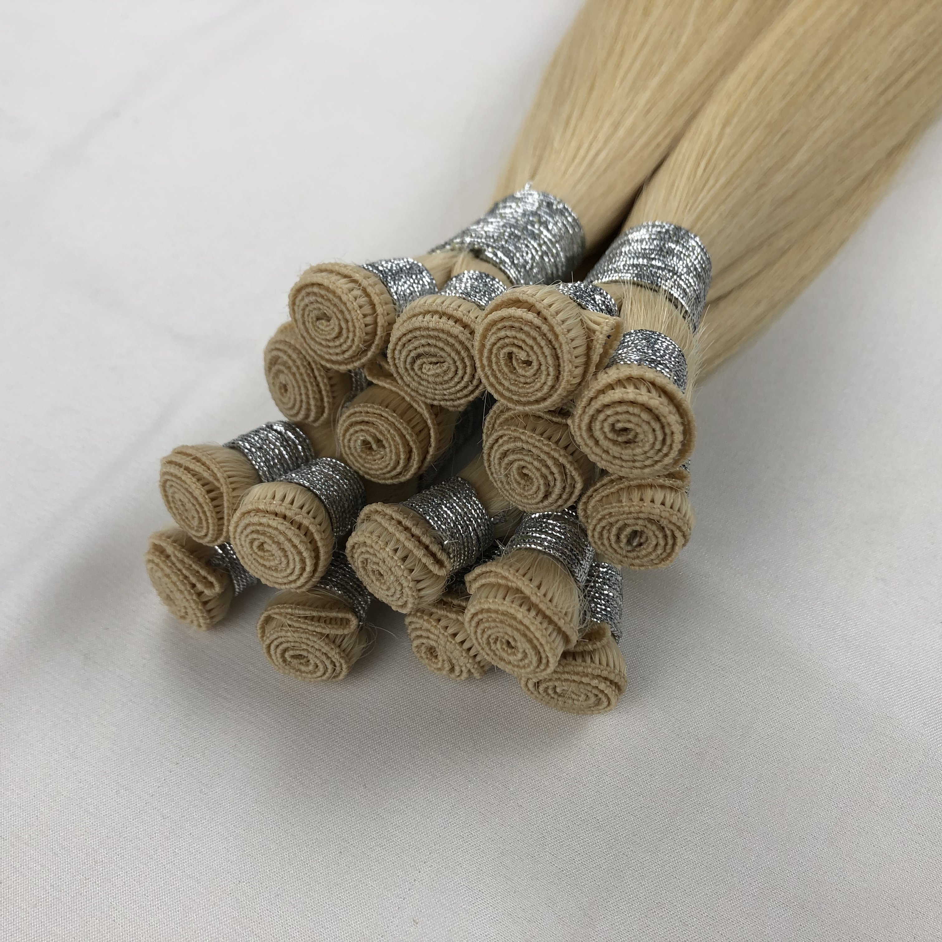 Ruikang Hand Tied Weft Hot Selling Factory Wholesale Price No Tangle No Shedding Virgin Human Hair Extensions
