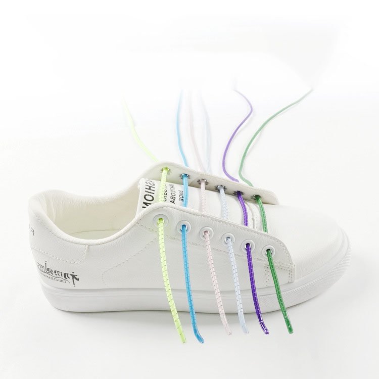 No Tie Shoelaces Elastic Lock Shoe Laces Silicone Shoelaces for Running Shoes