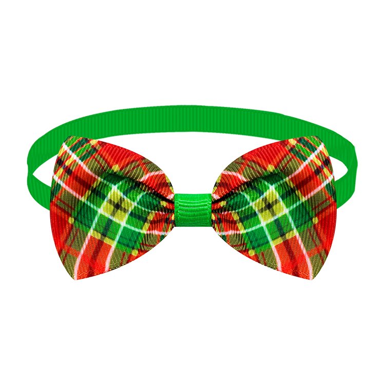 Pet Products New Style Plaid Pattern With Accessories Pet Christmas Bow Tie Cat Small Dog Bow Tie