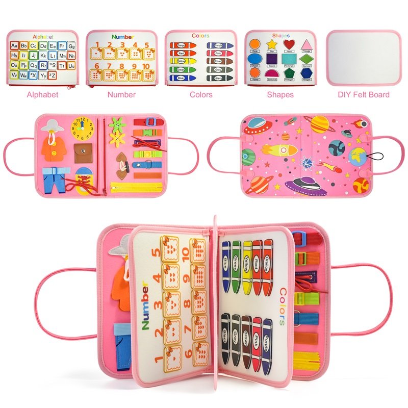 Factory direct sales of planet style child puzzle and early education enlightenment toys felt handheld