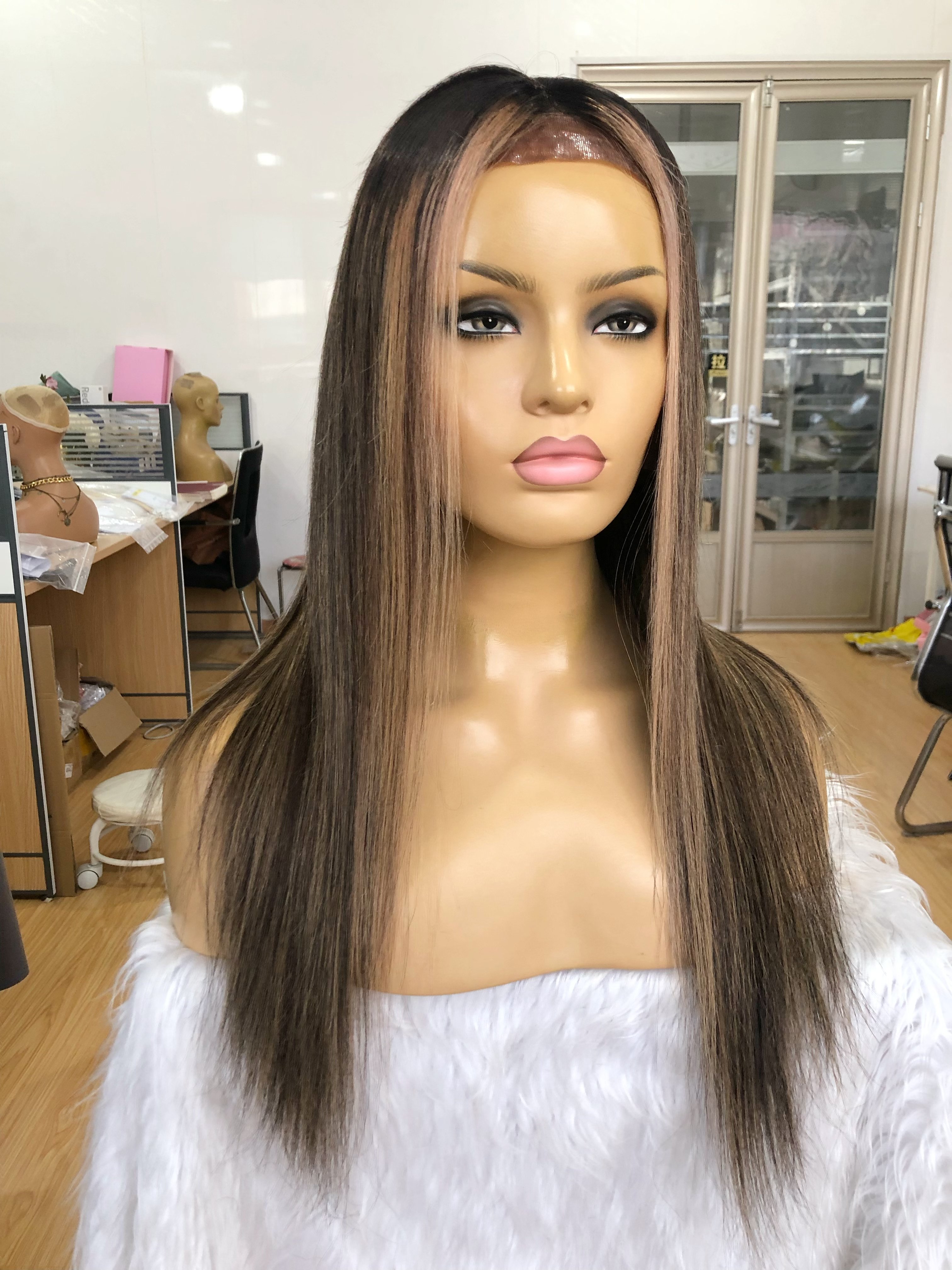 Jewish Hair Quality Full Lace Medical Wig 12A Unprocessed Raw Human Hair Glueless HD Silk base Medical Wig For Hair Loss Client
