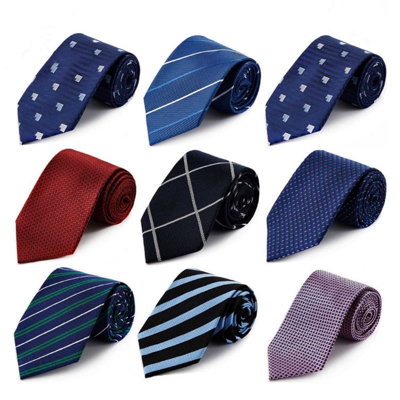 Ready to ship high quality business classic jacquard yarn-dyed 100% silk mens neck tie wholesale