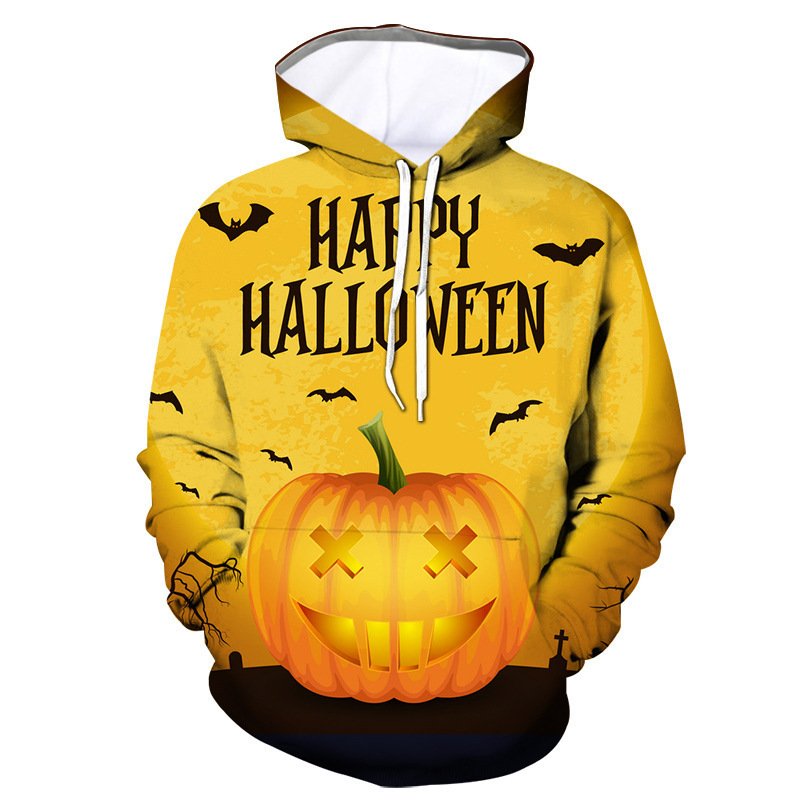 USA size Halloween Special 3D Digital Polyester Men's Tshirt hoodies Pullover Tshirt hoodies unisex halloween clothes custom