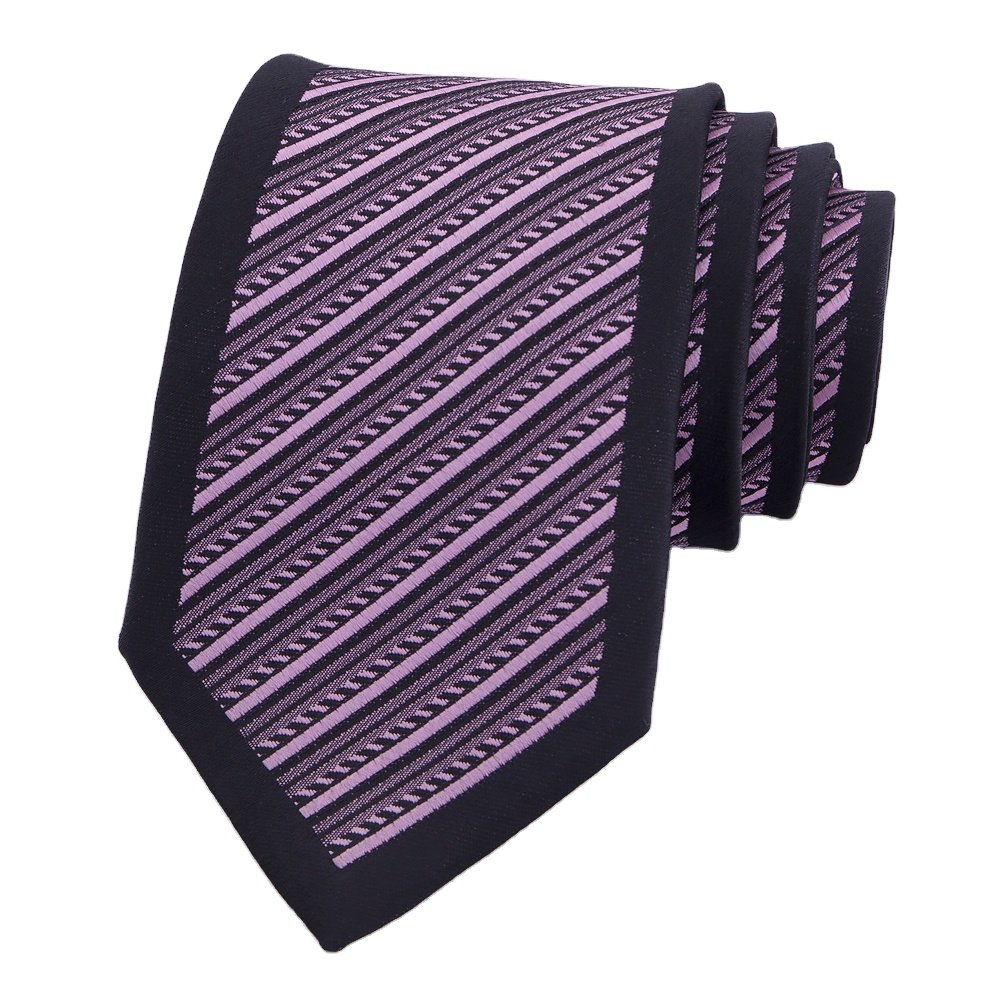RunLin Factory Customized Business Daily Casual Formal Silk Handmade Woven Jacquard Fabric Silk Ties