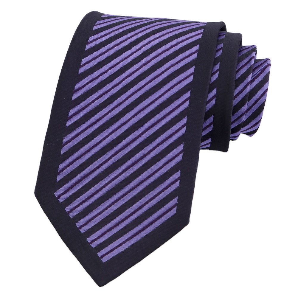 RunLin Factory Customized Business Daily Casual Formal Silk Handmade Woven Jacquard Fabric Silk Ties