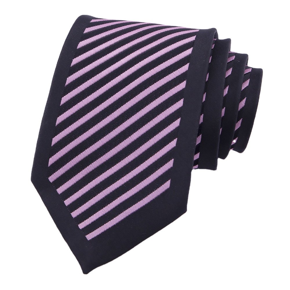 RunLin Factory Customized Business Daily Casual Formal Silk Handmade Woven Jacquard Fabric Silk Ties