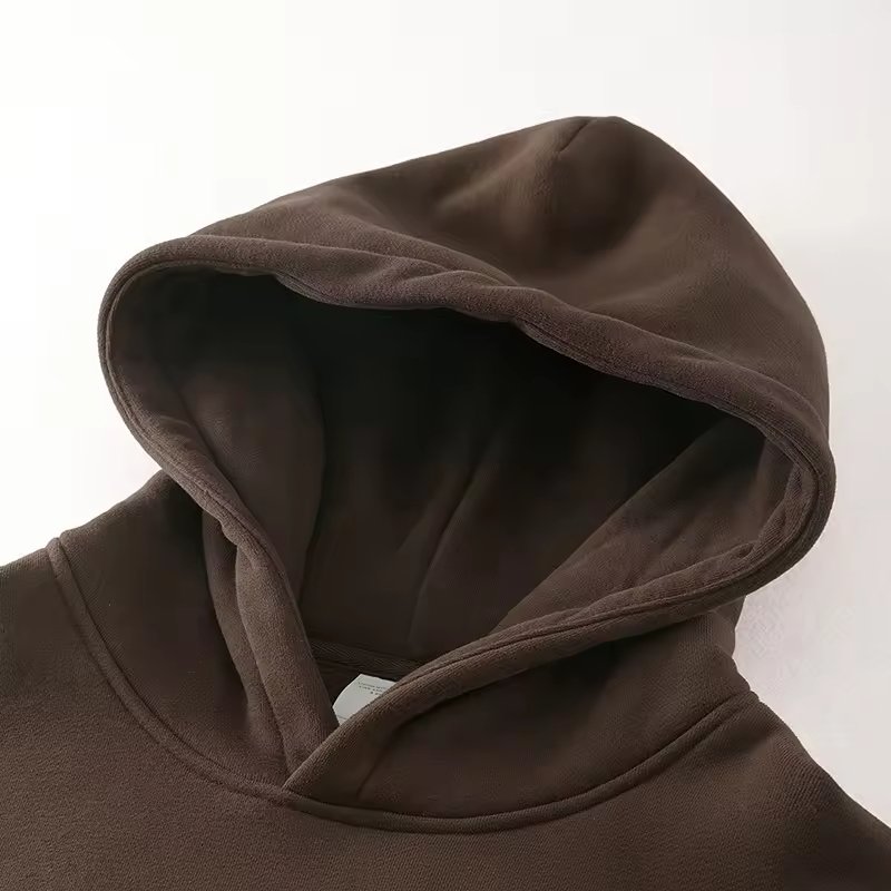 Supplier Wholesale Men's Stringless Heavy Weight Cotton Hoodies Custom Logo Winter Thick High Quality 400Gsm Fleece Hoodies Men
