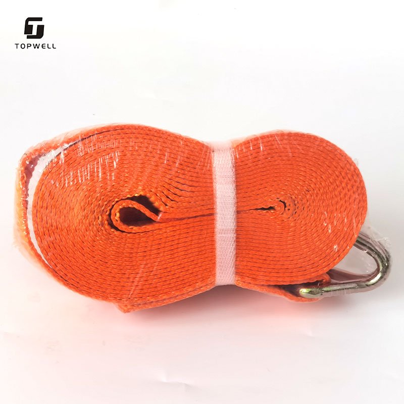 Heavy Duty 2 inch Lockable Binding Transport Ratchet Tie Down Lashing Load Strap for Cargo Ratchet Strap With Ratchet Tie Down