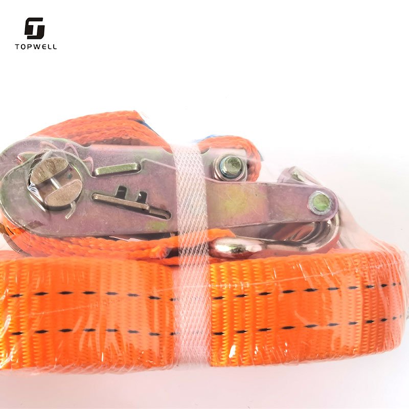Heavy Duty 2 inch Lockable Binding Transport Ratchet Tie Down Lashing Load Strap for Cargo Ratchet Strap With Ratchet Tie Down
