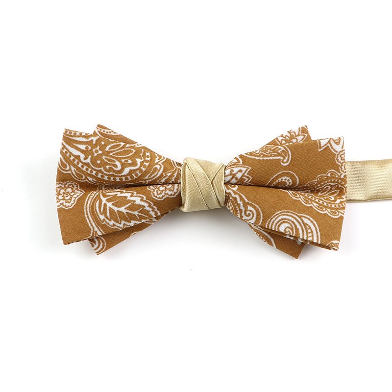 Men's double bow tie in stock, personalized business fashion floral bow tie suit accessories party wedding