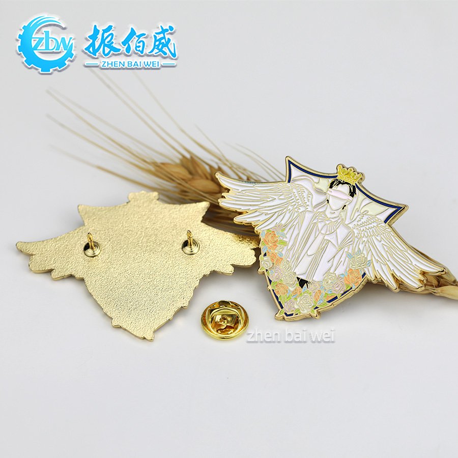 Manufacturer custom metal gold plated academic Memorial brooch for excellence Zinc Alloy corporate logo hard enamel pin custom