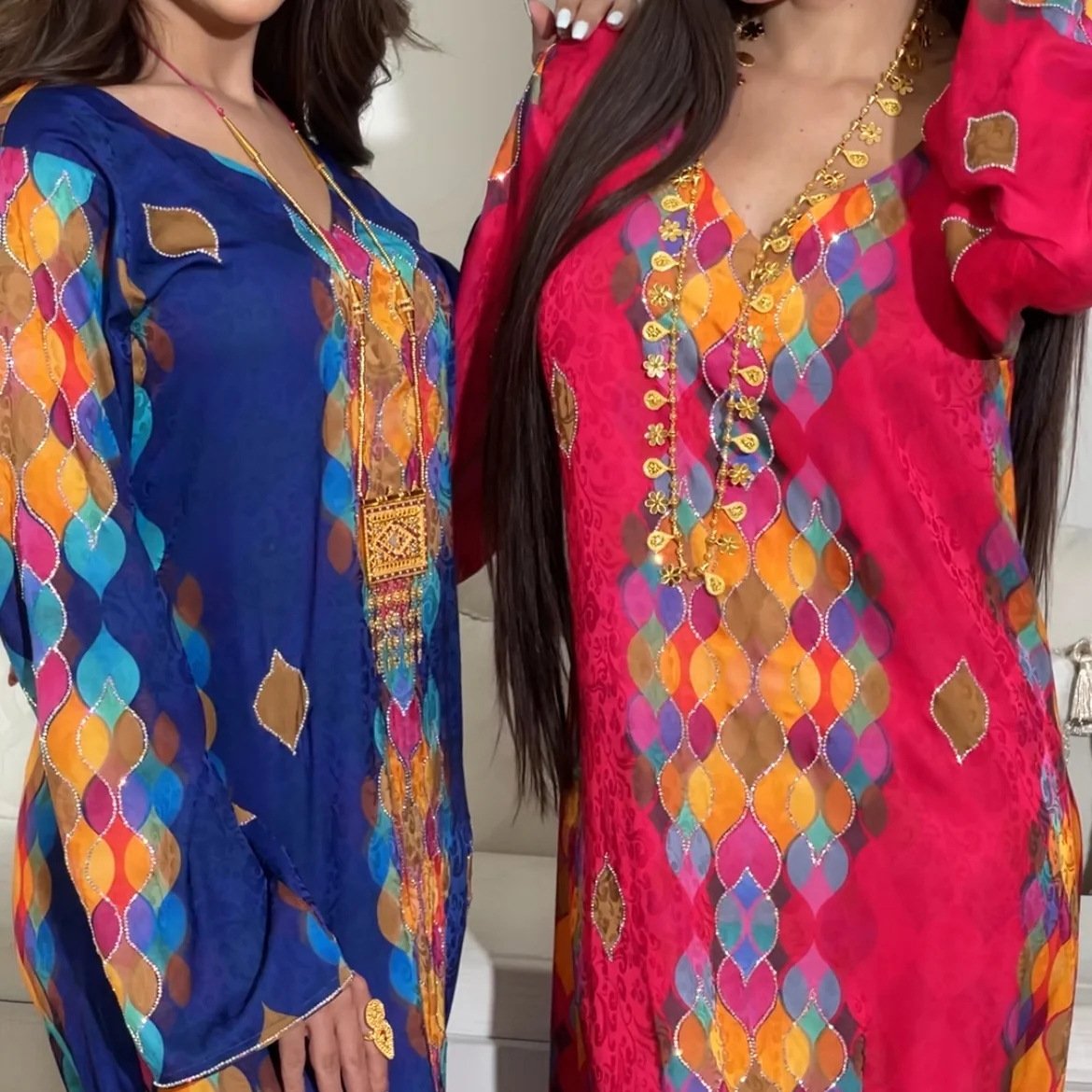 Eid Tie Dye Print Abaya Women Muslim Abaya Dress Ramadan Elegant Morocco Kaftan Vestidos Largos Dubai Robe Islam Jalabiya Dress
