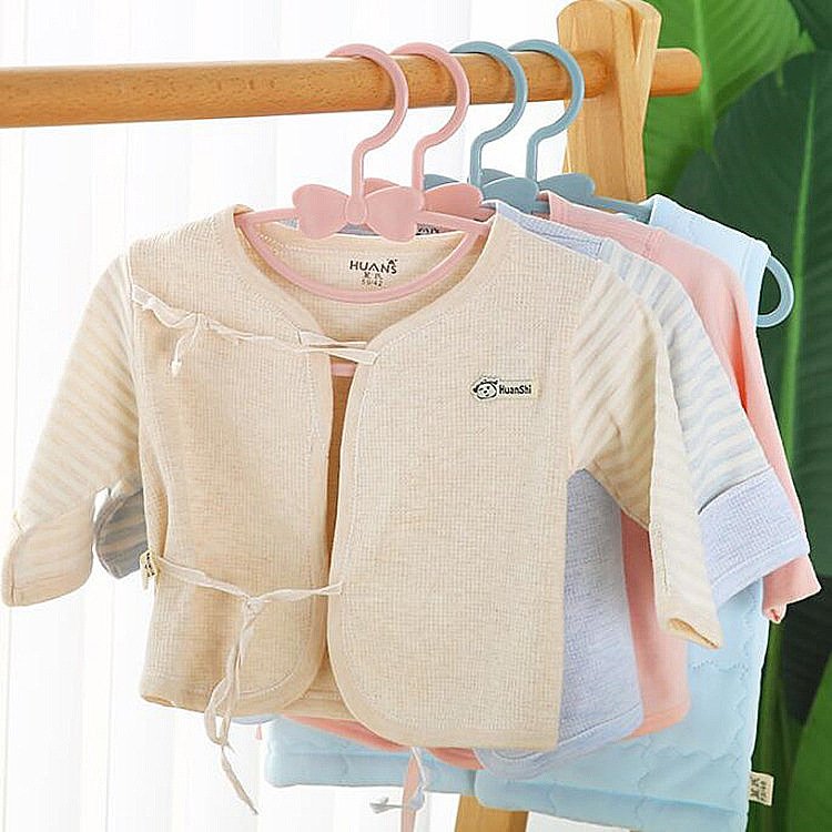 Wholesale Candy Color Cute Bow Tie Plastic Baby Children Kids Clothing Hangers For Drying Clothes