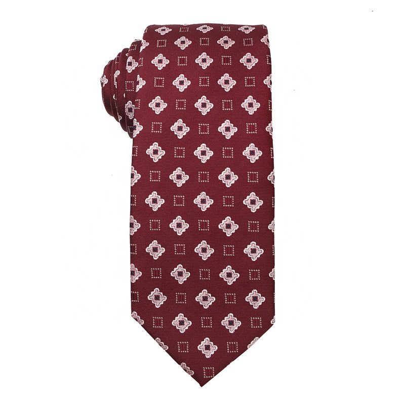 Necktie Manufacturer High Quality 100% Polyester Ties For Men Business Red Ties For Weddings Various Designs