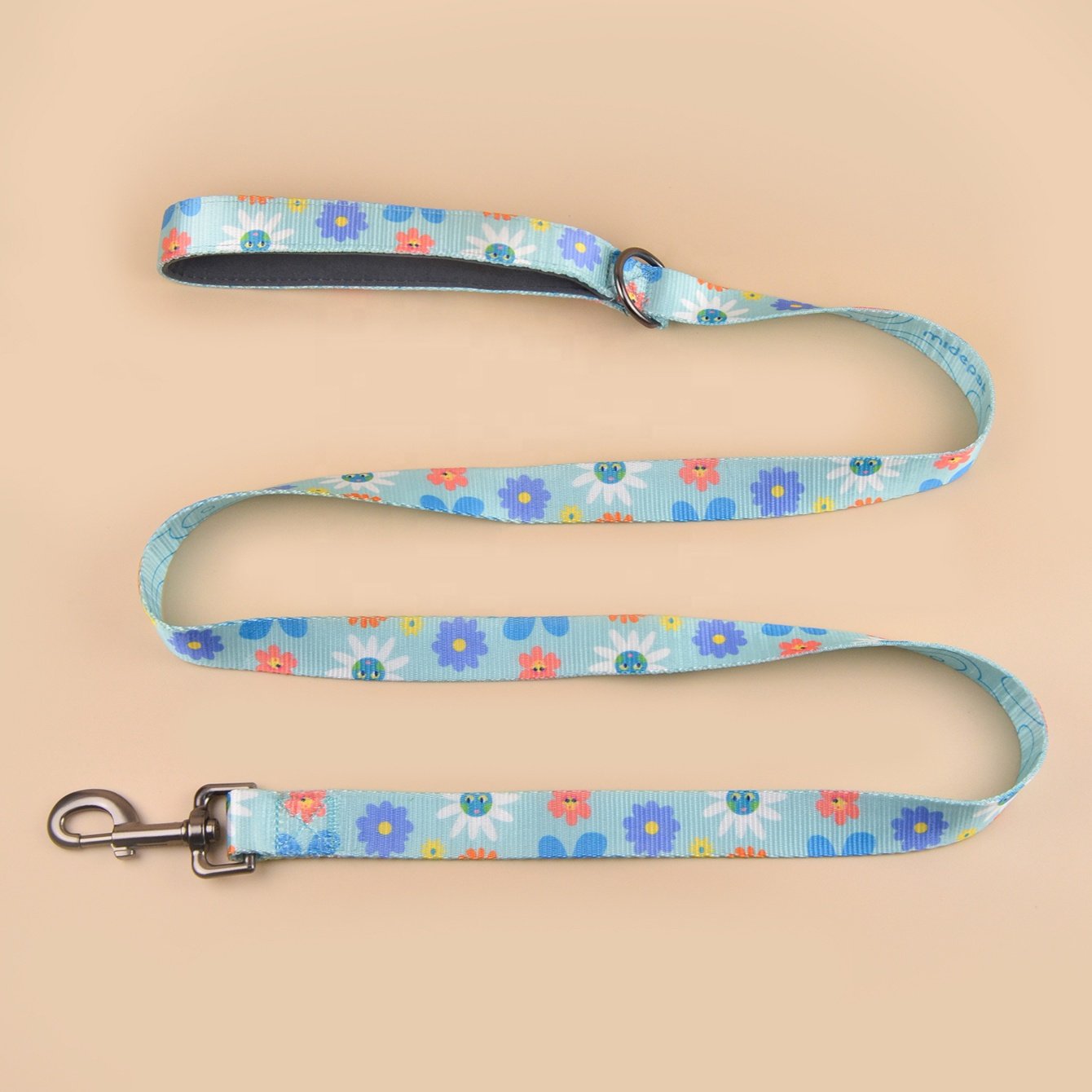 MIDEPET Wholesale Dog Leash With Comfortable Padded Handle Luxury Print 360 Degrees Adjustable Hook Pet Leashes For Dog