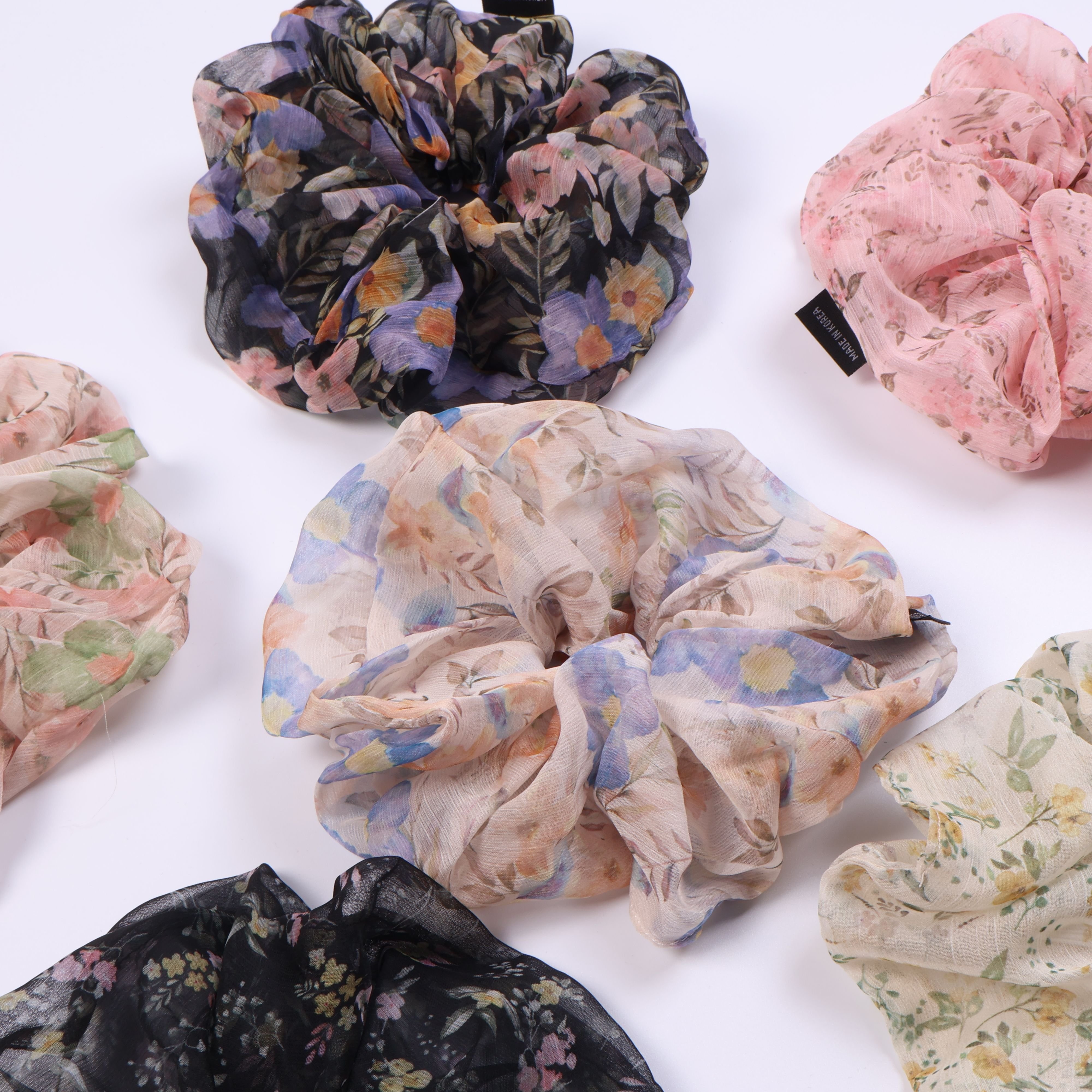 HHFS Wholesale Customize Luxury Hair Band Sports Polyester High-Quality Custom Scrunchie Hair Tie Bridal Hair Accessories