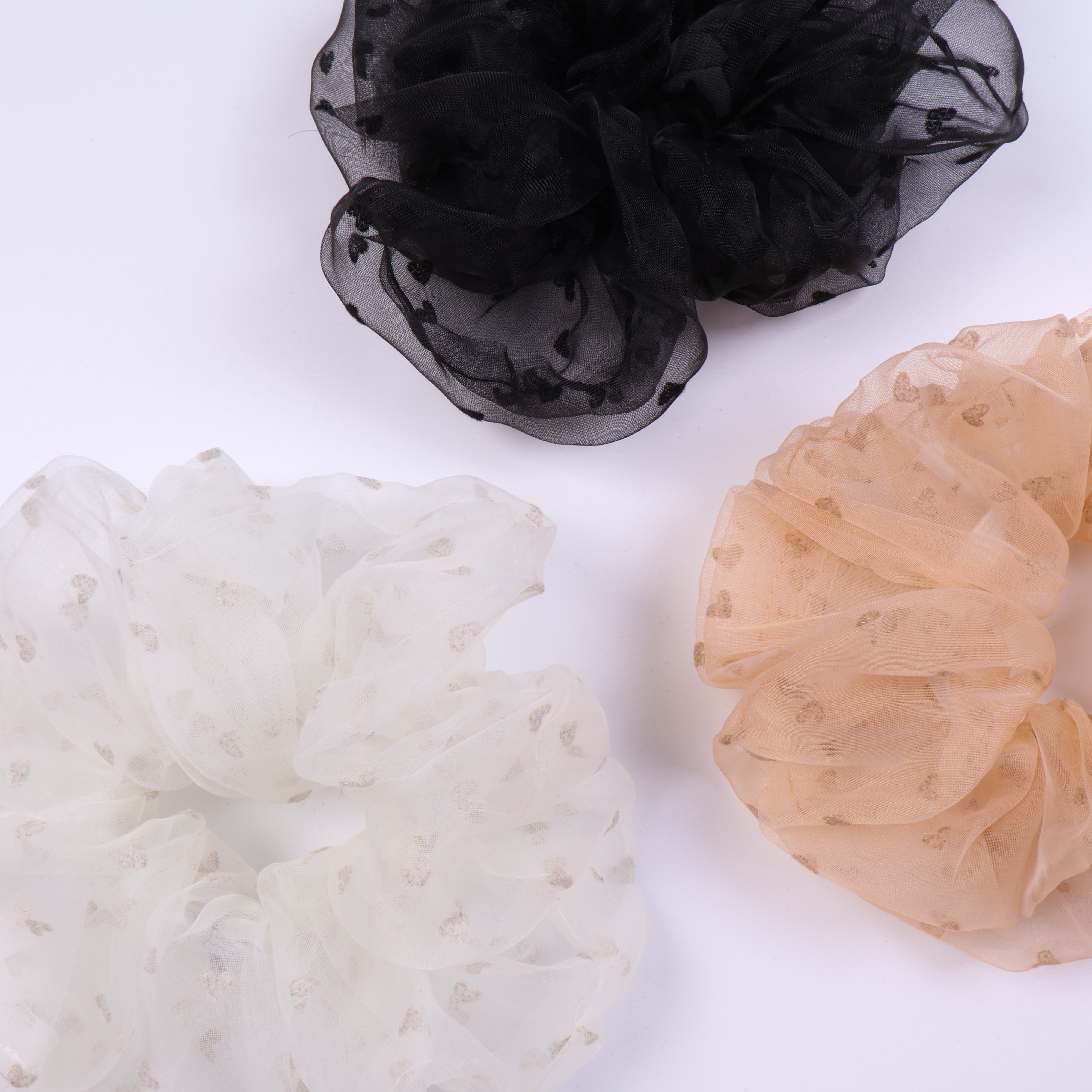 HHFS Wholesale Customize Luxury Hair Band Sports Polyester High-Quality Custom Scrunchie Hair Tie Bridal Hair Accessories
