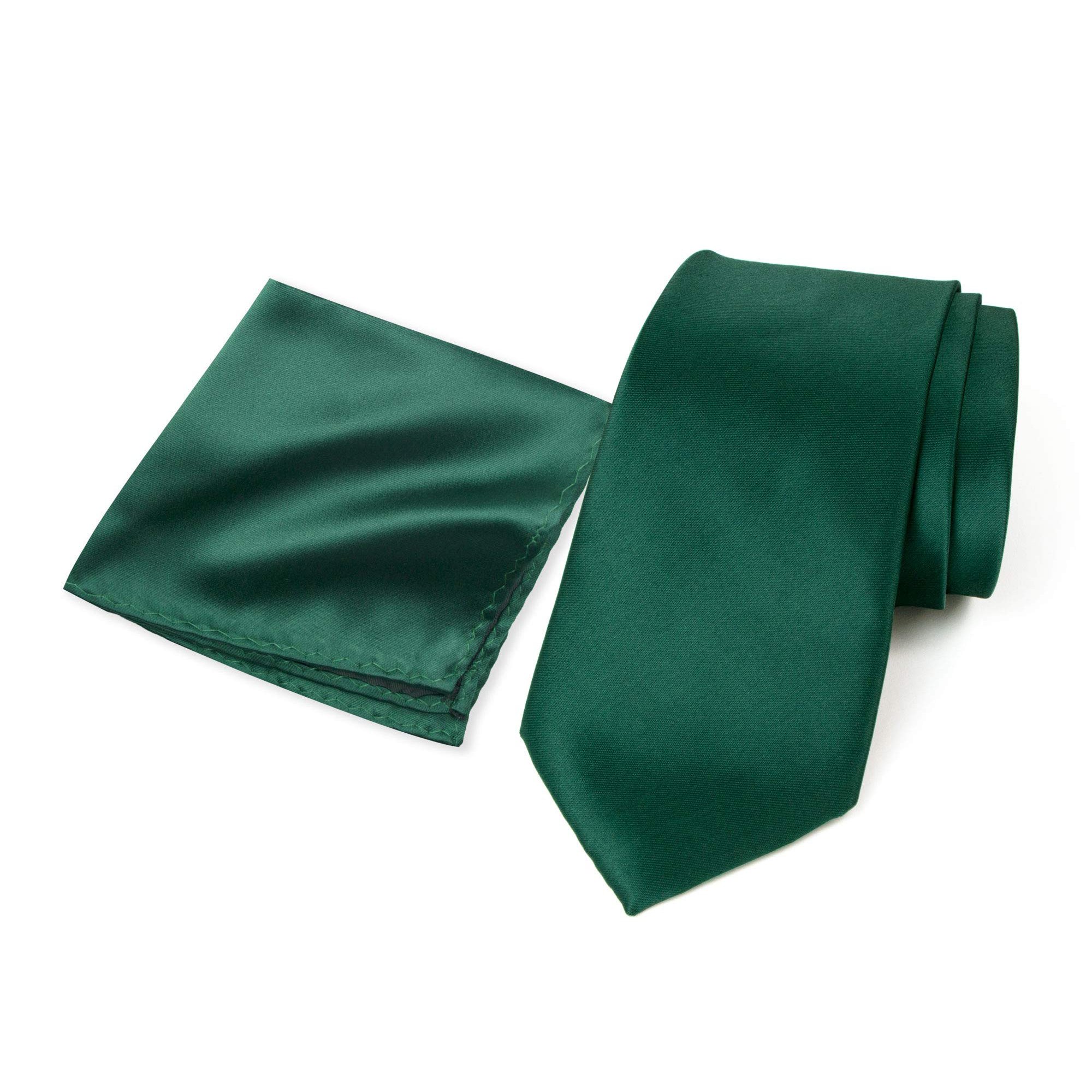 Fashion Color Gravata Emerald Green Men's Solid Color Satin Microfiber Tie Regular Width Green Tie Custom Neckties