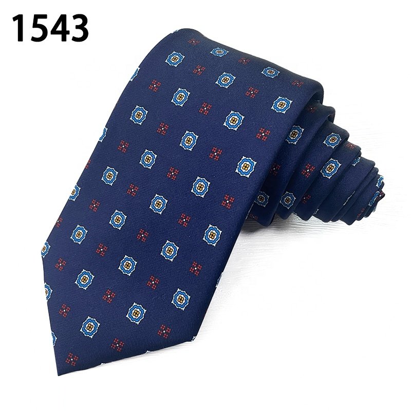 Fashion design popular digit printing gravatas atacado necktie custom print cravatte per uomo polyester men's tie