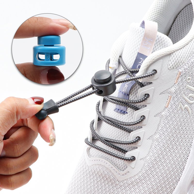 No Tie Flat Elastic Laces Lock No-slip Elastic Shoe Laces lazy Comfortable Shoelaces for Kids Disabled shoelaces