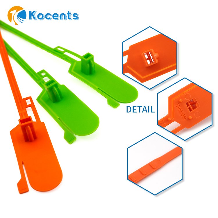 PTS-008 Disposable Plastic Seals Pull tight self-locking disposable security plastic seals