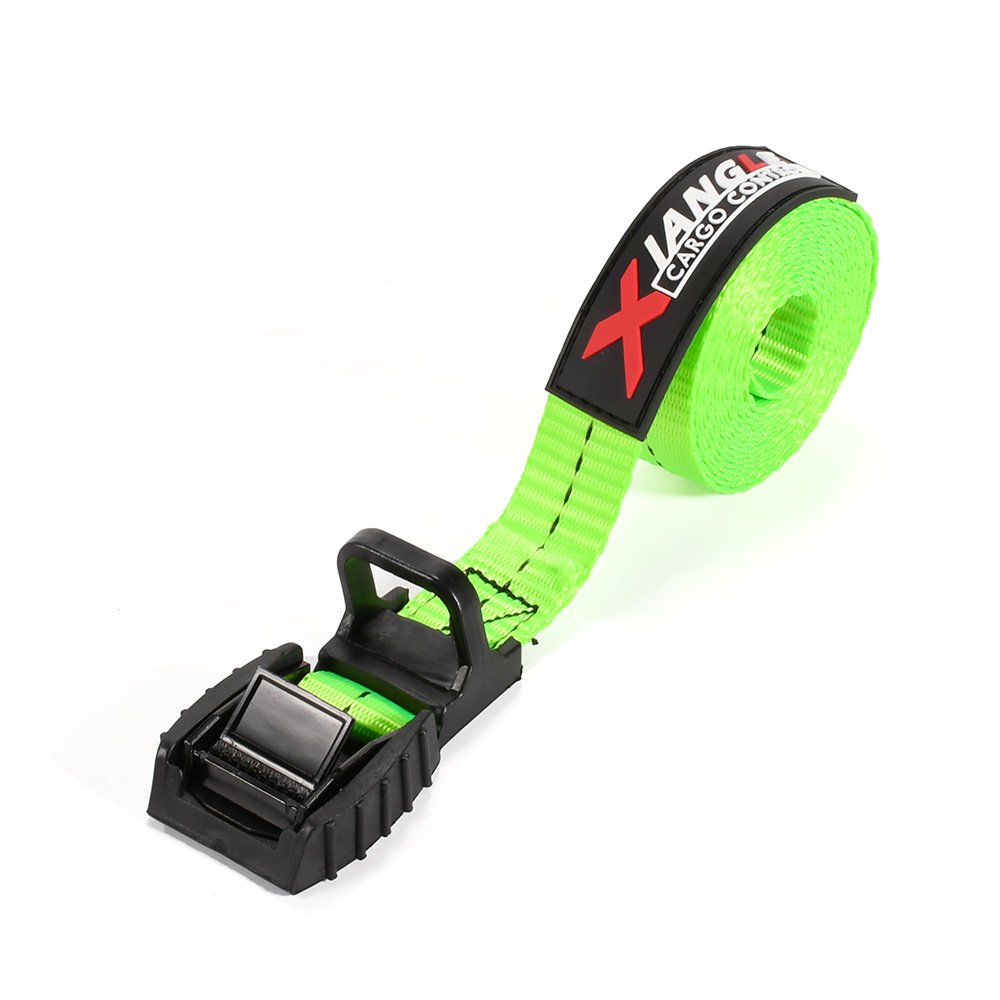 Custom 2pk 25mm 250kg Black Soft Pad Kayak Straps Tie Down Cam Buckle