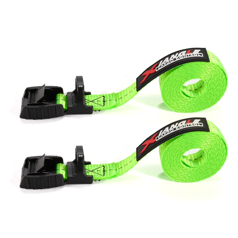 Custom 2pk 25mm 250kg Black Soft Pad Kayak Straps Tie Down Cam Buckle