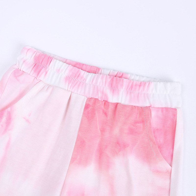 Kids Clothing Sets Summer Children Tie Dye Shorts Set Boys Girls Casual Kids Sports Suit 2pcs Hot Sale Sets