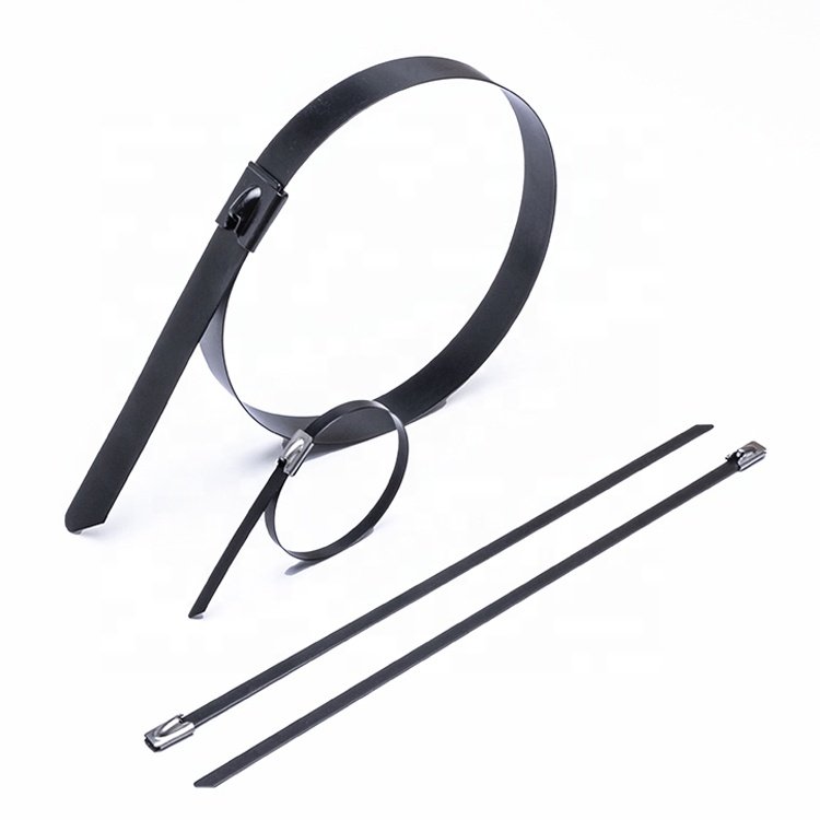 FSCAT UV Resistant PVC Coated Stainless Steel Cable Wire Tie