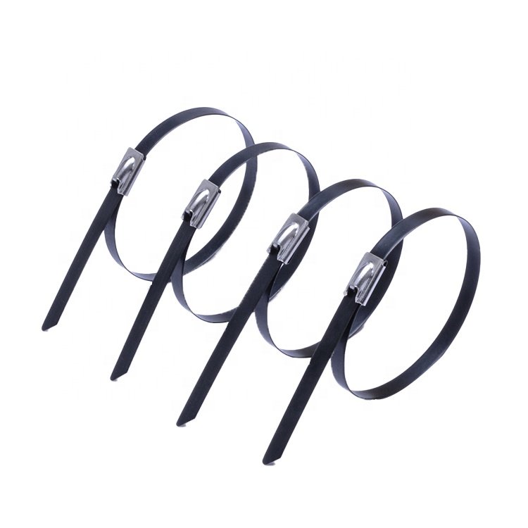 FSCAT UV Resistant PVC Coated Stainless Steel Cable Wire Tie