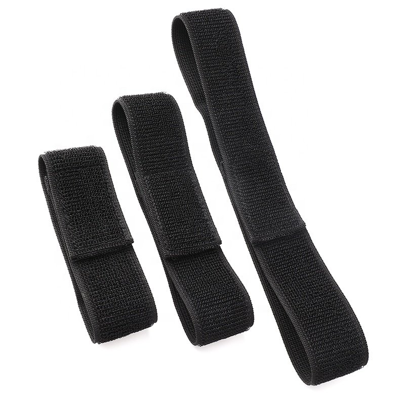 Factory wholesale black and white elastic Velcroes elastic telescopic elastic ratchet tie down Velcroes elastic band