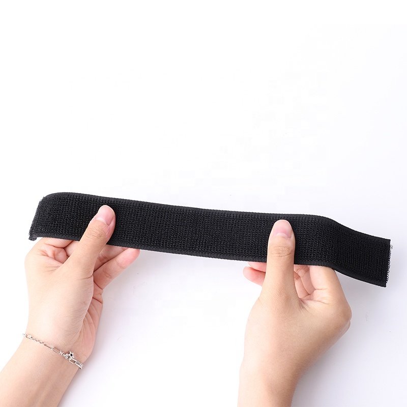 Factory wholesale black and white elastic Velcroes elastic telescopic elastic ratchet tie down Velcroes elastic band