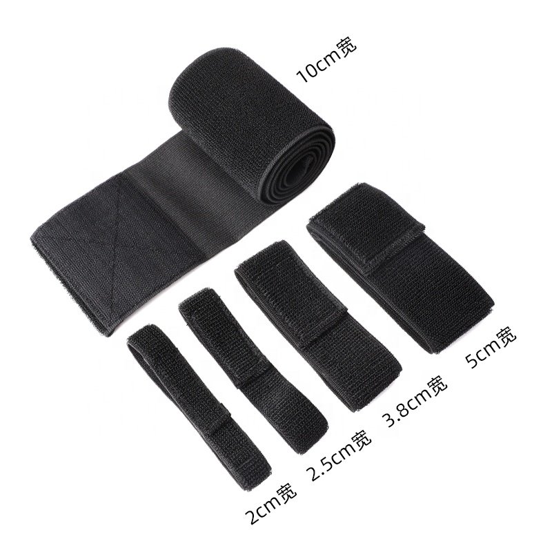 Factory wholesale black and white elastic Velcroes elastic telescopic elastic ratchet tie down Velcroes elastic band