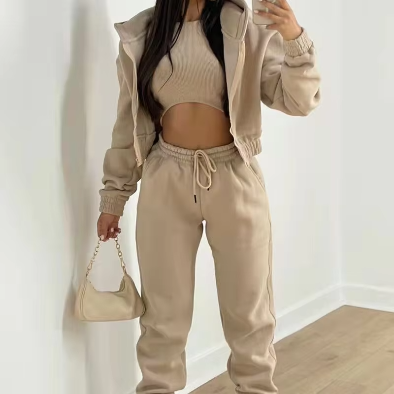 Fitness & Yoga Wear Plus Size Womens Sweatsuit Set Custom Jogging Suits Gym Fitness Sets