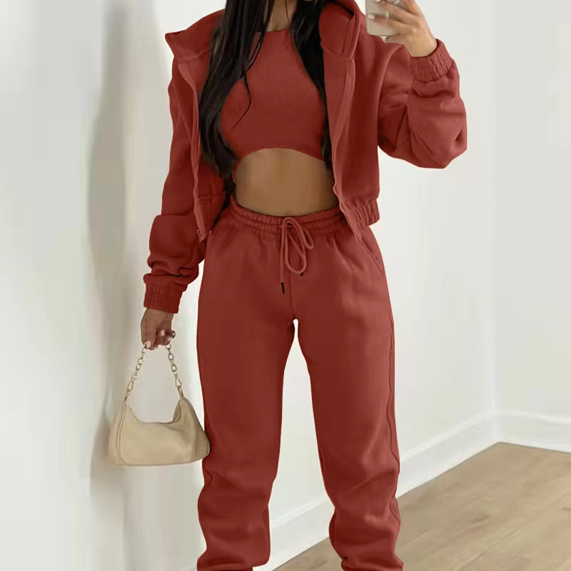 Fitness & Yoga Wear Plus Size Womens Sweatsuit Set Custom Jogging Suits Gym Fitness Sets
