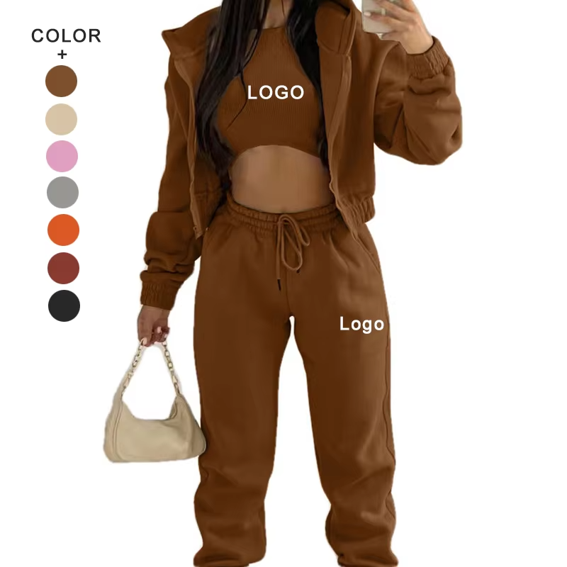 Fitness & Yoga Wear Plus Size Womens Sweatsuit Set Custom Jogging Suits Gym Fitness Sets